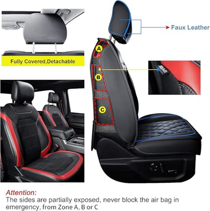 F150 Faux Leather Seat Covers Fit for 2015 (4 Count)