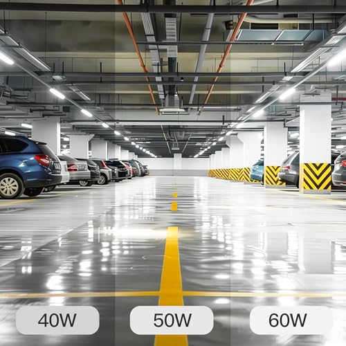 4Pack 4FT LED Vapor Tight Light Fixture 60W (4 Count)