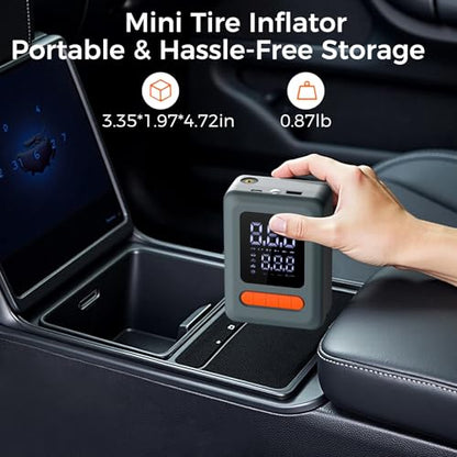 Tire Inflator Portable Air Compressor & Car Jump Starter