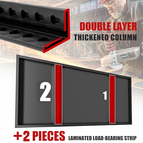 Storage Shelves 2000LBS Garage Shelving Heavy Duty (2 Count)