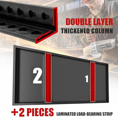 Storage Shelves 2000LBS Garage Shelving Heavy Duty (2 Count)