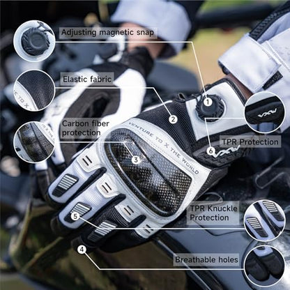High Protection Motorcycle Gloves for Men