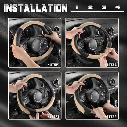 Car Steering Wheel Cover for Prius Civic Model 3