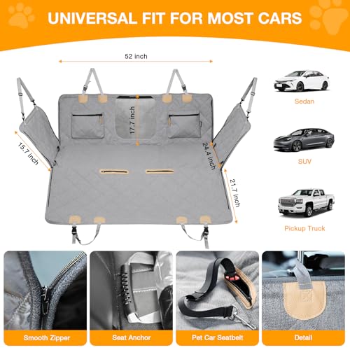Dog Car Seat Cover for Back Seat