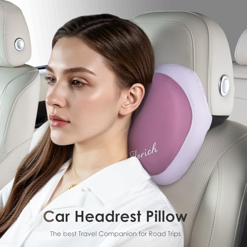 3 PCS Seat Cushion for Carseat Lumbar Support Pillow Car Neck Headrest Pillows Ultrathick Memory Foam Seat Pads Pressure Relief Back Cushion for Office Chair
