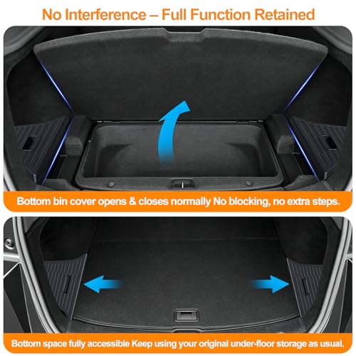 Trunk Storage Bins for 2025 2026 Tesla Model Y Juniper (2 Count)