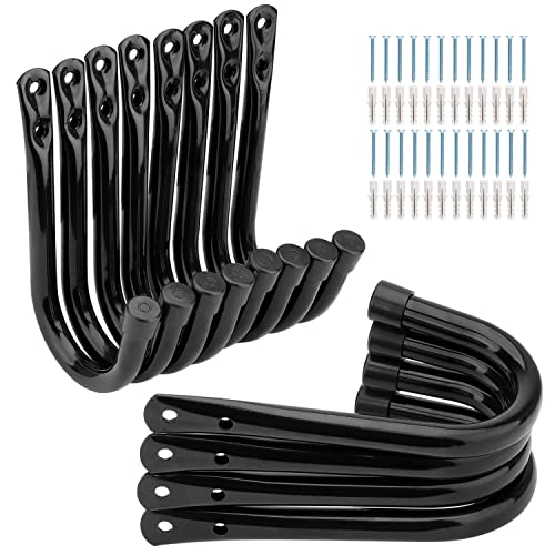Garage Storage Hooks 3.5Inch Heavy Duty Wall Mounted Garage Utility Hooks 12 Pack Hangers Great for Tools Bikes Ladders Chairs (12 Count)