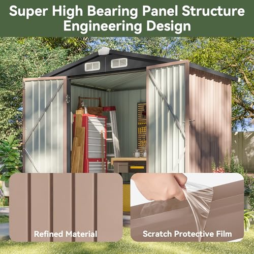 6.2x4 FT Shed Outdoor Storage Shed