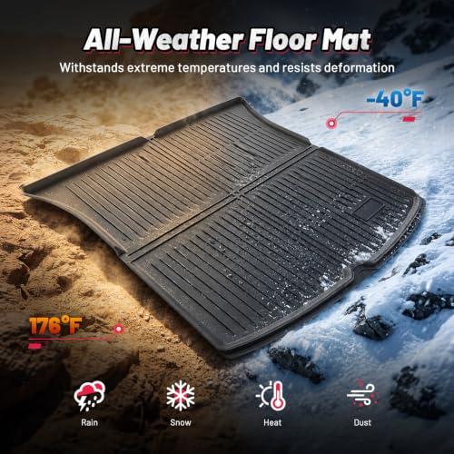Floor Mats for 2025 2026 Tesla Model Y Juniper Floor Liners Full Set