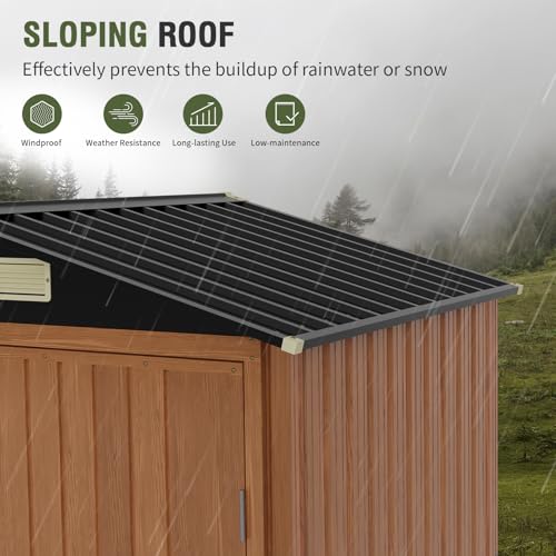 Outdoor Storage Shed 6x4 Ft