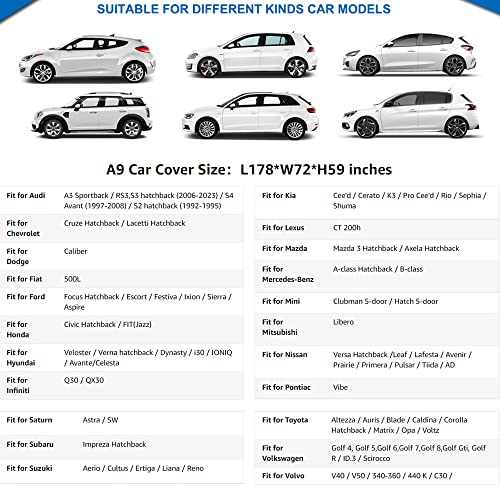 Waterproof Hatchback Car Cover All Weather