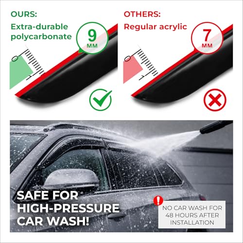 Window Deflectors Smoke Tinted In (4 Count)