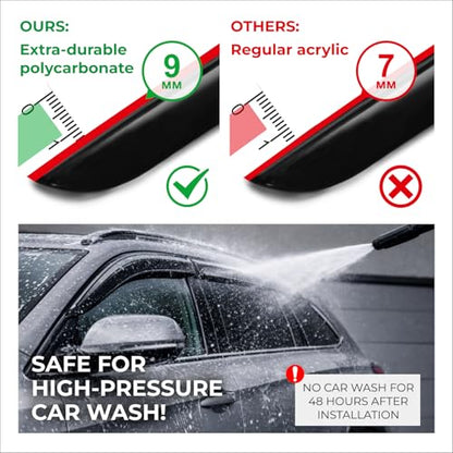 Window Deflectors Smoke Tinted In (4 Count)
