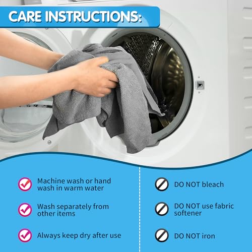 Grey Microfiber Cleaning Cloth (50 Count)