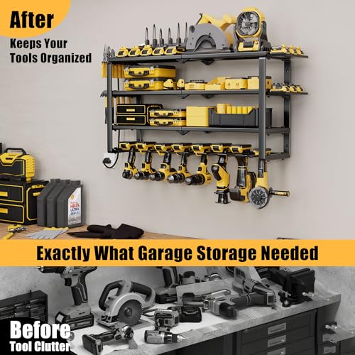 420LB Capacity Power Tool Organizer with Charging Station & 6 Outlets