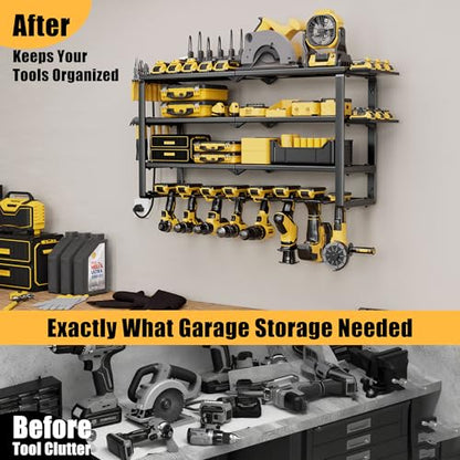 420LB Capacity Power Tool Organizer with Charging Station & 6 Outlets