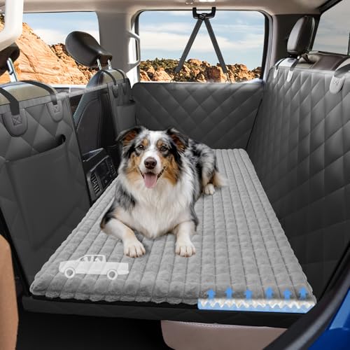Truck Hard Bottom Dog Back Seat Cover with Egg Crate Foam Bed