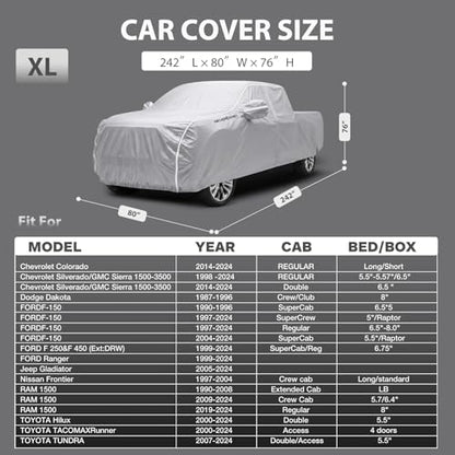 Truck Cover Waterproof Heavy Duty Truck Car Cover 230