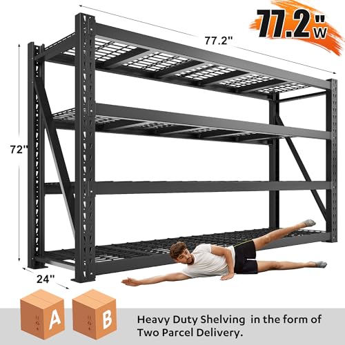 8000LBS Heavy Duty Garage Shelving (4 Count)