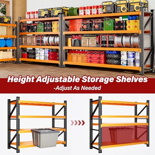 Set of 2 48" Wide Heavy Duty Garage Shelving Units
