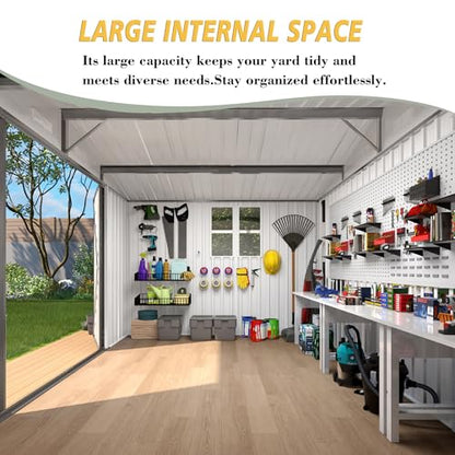 10x8x6.4FT Outdoor Storage Shed