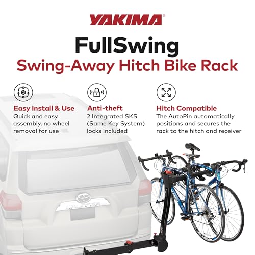 FullSwing Premium Locking Bike Hitch Rack