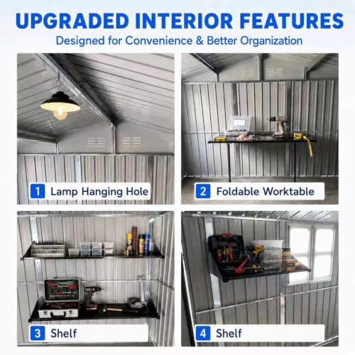 10x12 FT Outdoor Storage Shed
