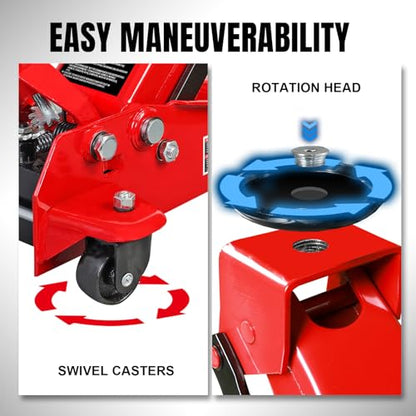 Heavy Duty Hydraulic Car Floor Jack with Quick Lift Pump for All Terrain Vehicles