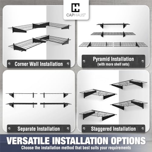 Garage Shelving Wall Mounted 36x18 Inch