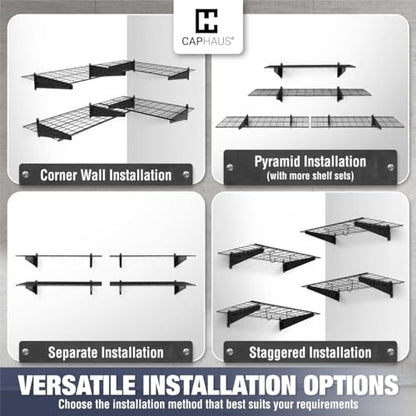 Garage Shelving Wall Mounted 72x18 Inch