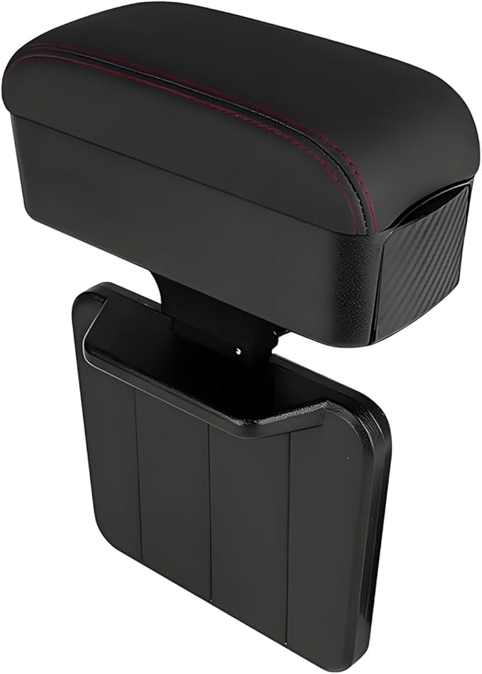 Car Armrest Storage Box Organizer for Tesla Model 3 2017–2025, Forearm Wrist Support Adjustable Center Console Armrest Pad Car Seat Gap Filler Organizer