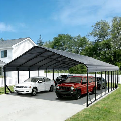 Heavy Duty 20x40 FT Metal Carport for 4 Cars