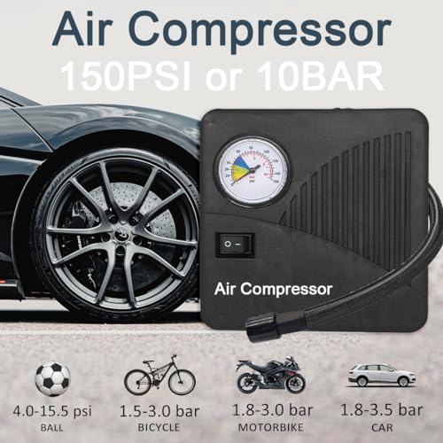 12v Auto Jump Starter Pack with Air Compressor