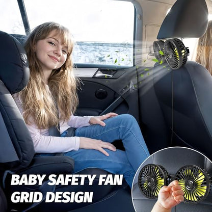 USB Car Cooling Fans for Backseat