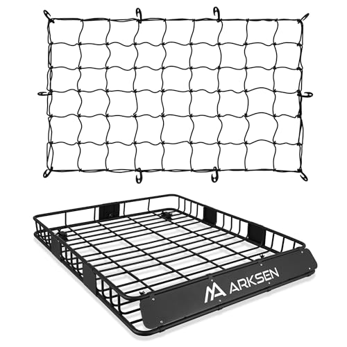 64" x 50" x 6" Extra Wide Roof Rack Basket with Extension
