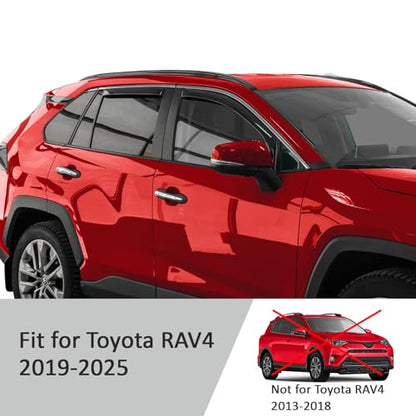 in Channel Extra Durable Rain Guards for Toyota RAV4 2019