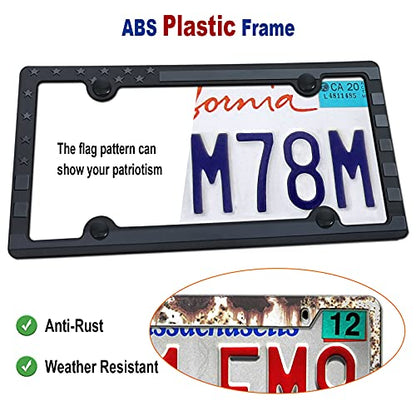 License Plate Frames American Flag