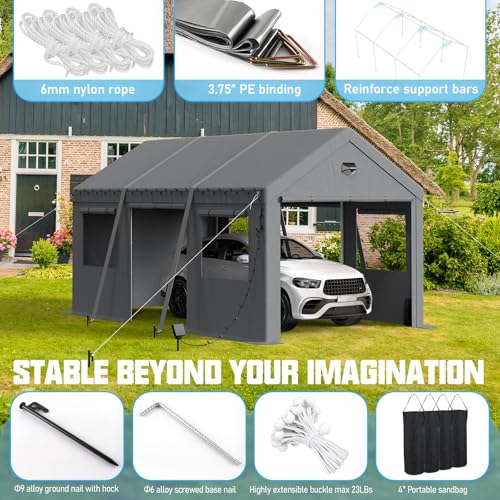 10x16 Heavy Duty Carport Canopy