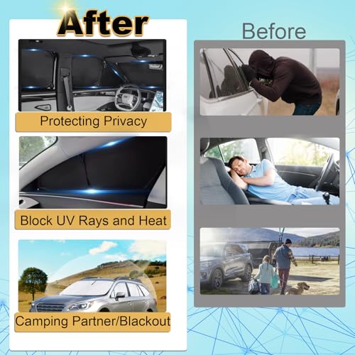 6pcs Thicken Sun Shades for Chevy Colorado 2015 (3 Count)