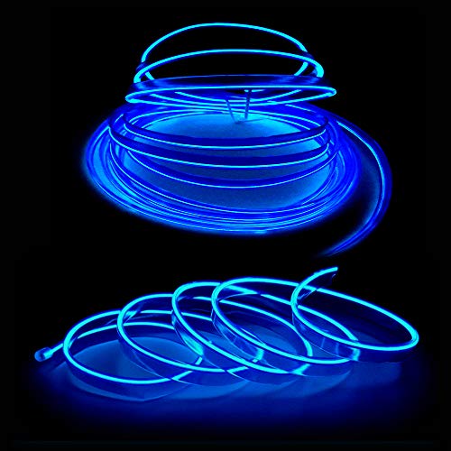 El Wire Blue Interior Car LED Strip Lights
