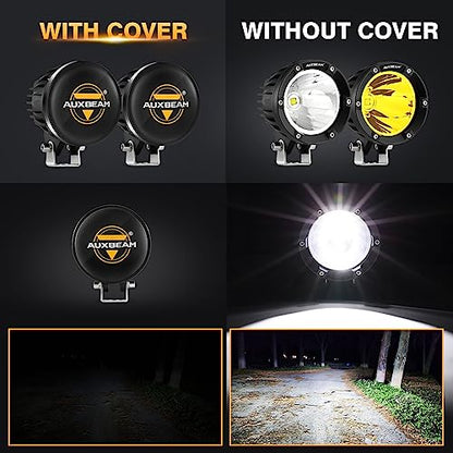 C4 Series 4 Inch Round Offroad Protective Lens Covers