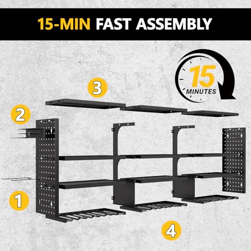 49" W Large Power Tool Organizer Wall Mount