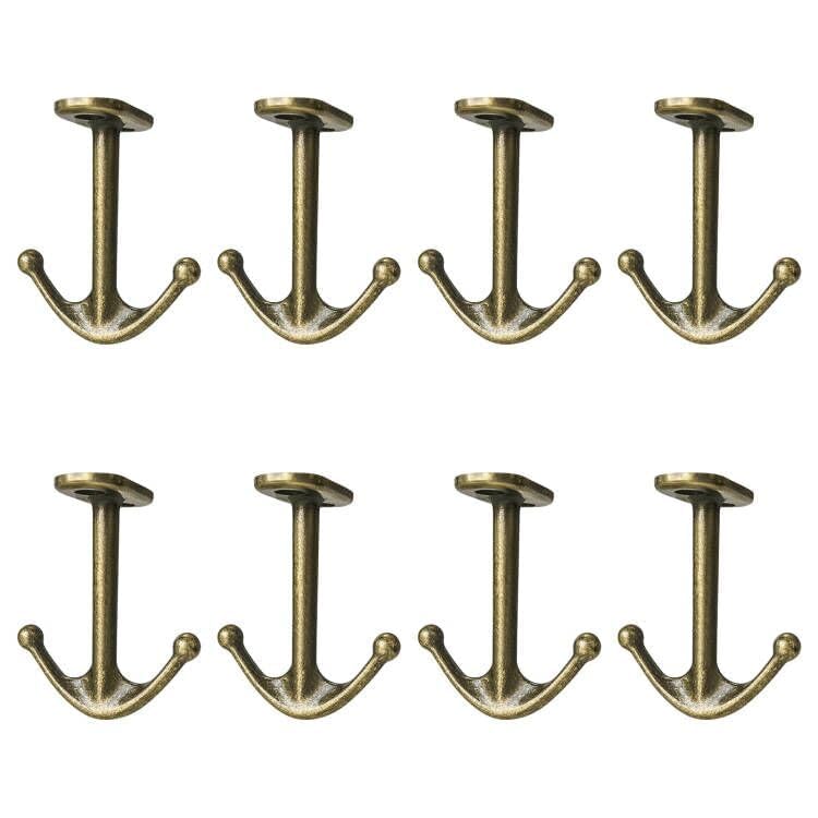 Ball Two Prong Ceiling Hook for Closet Top Bathroom Kitchen Cabinet Garage Pack of 8 (8 Count)