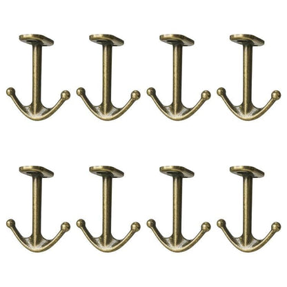 Ball Two Prong Ceiling Hook for Closet Top Bathroom Kitchen Cabinet Garage Pack of 8 (8 Count)