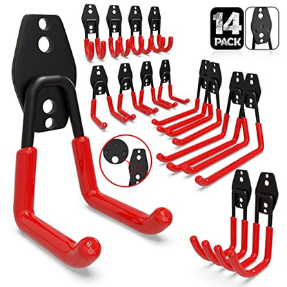 Garage Wall Hooks 14 Pack (14 Count)