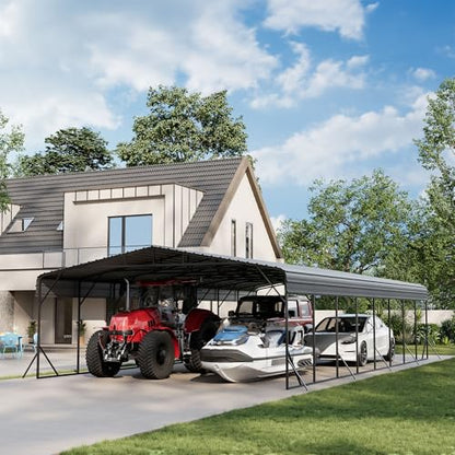 20'x40' Carport with Galvanized Steel Roof