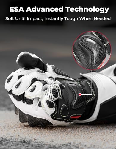 Leather Motorcycle Gloves for Men and Women