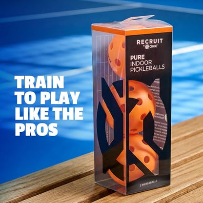 Recruit Ready‑to‑Play Indoor Pickleball Balls (3 Count)