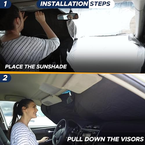 RV Windshield Sun Shade