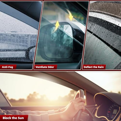 in Channel Window Rain Guards Fit for Honda CRV 2007 2008 2009 2010 2011